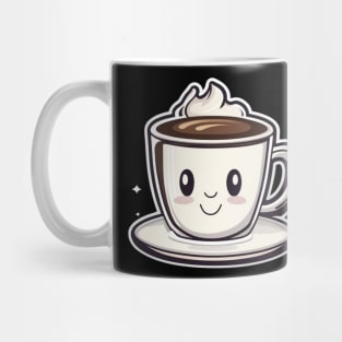 Happy cute coffee cup smiling Mug